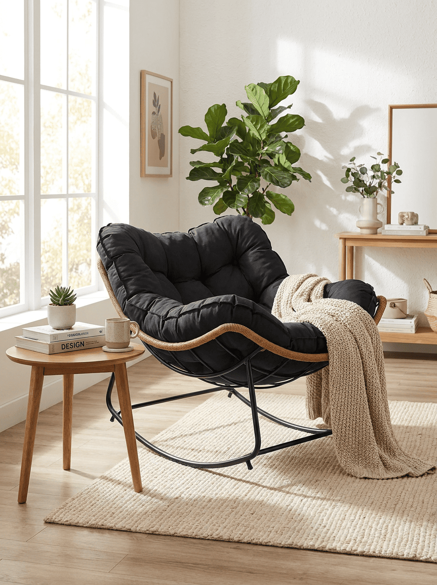 RockNest™ Modern Papasan Lounge Chair - Image 9