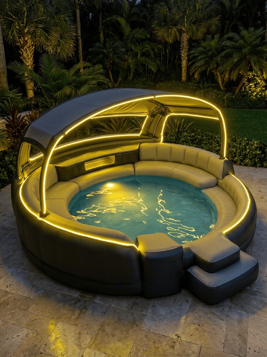 AquaLuxe™ LED Canopy Lounge Pool - Image 3